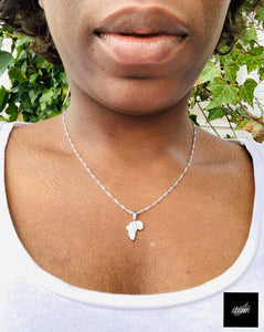 Africa Map Necklace